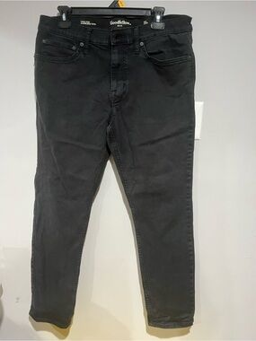 Goodfellow & Co Men's Black Slim Jeans, Size: 34w x 30L